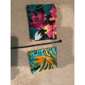 Hawaiian flowers velcro closure bags